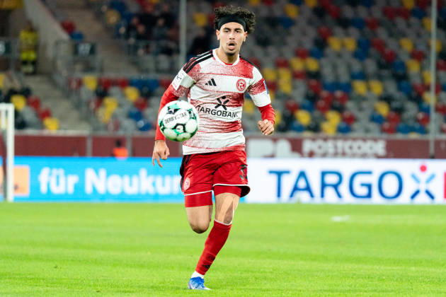 Deutschland: 3. Liga 2026 2027 Fortuna Düsseldorf vs. SC Verl 8. Spieltag 12.10.2026 Merkur Spiel-Arena (Nordrhein-Westfalen) Anas Slimani (Fortuna Dusseldorf, 34) Copyright: xCelinaxLeiersx