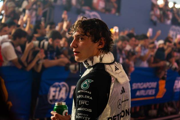 October 11, 2026, Singapore, Singapore: Andrea Kimi Antonelli (ITA) (Mercedes-AMG Petronas F1 Team) in parc fermo after the race of the Formula 1 Singapore Grand Prix 2026 at the Marina Bay Street Circuit. F1 2026: (Race) Singapore Grand Prix In Singapore, Singapore - 11 Oct 2026 - ZUMAs197 20261011_aaa_s197_117 Copyright: xLucaxMartinix
