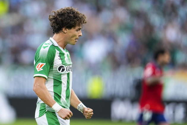 October 11, 2026, Sevilla, Sevilla, Spain: Rodrigo Riquelme of Real Betis Balompie looks on during the Spanish league, LaLiga EA Sports, football match played between Real Betis and CA Osasuna at La Cartuja stadium on October 11, 2026, in Sevilla, Spain. Real Betis V CA Osasuna - LaLiga EA Sports  - ZUMAa181 20261011_zaa_a181_243 Copyright: xJoaquinxCorcherox