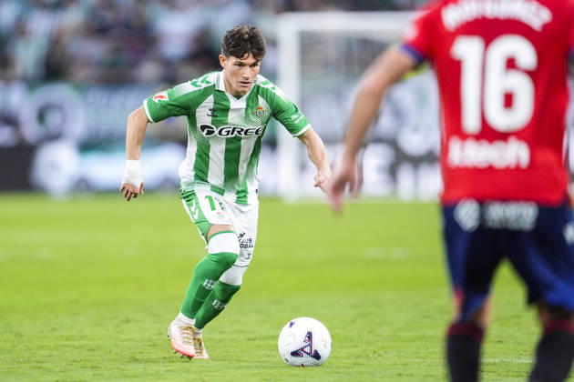 October 11, 2026, Sevilla, Sevilla, Spain: Fran Garcia of Real Betis Balompie in action during the Spanish league, LaLiga EA Sports, football match played between Real Betis and CA Osasuna at La Cartuja stadium on October 11, 2026, in Sevilla, Spain. Real Betis V CA Osasuna - LaLiga EA Sports  - ZUMAa181 20261011_zaa_a181_286 Copyright: xJoaquinxCorcherox