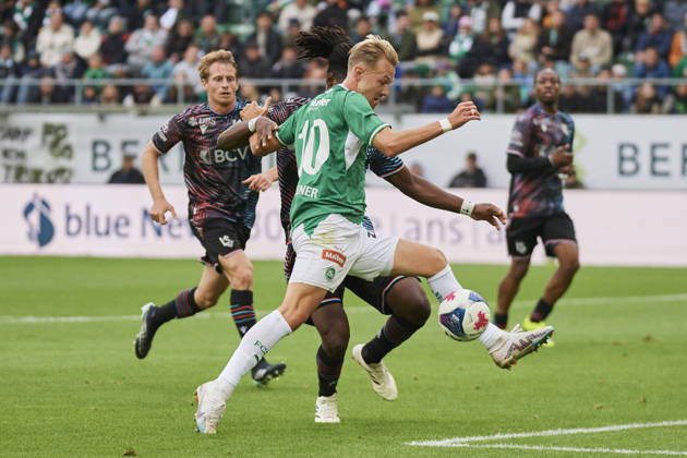 Brack Super League 2026 2027 FC St. Gallen 1879 vs. FC Lausanne St. Gallen, Schweiz St. Gallen, Schweiz, 11. Oktober 2026. Lukas Daschner während des Brack Super League Spiels FC St. Gallen 1879 gegen FC Lausanne-Sport in St. Gallen.