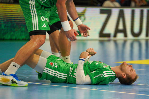 Im Bild: Mathias Gidsel (Fuechse Berlin, 19), Tor, Treffer, Jubel, Torjubel, Freude, Begeisterung, feiert, jubelt 11.10.2026, Fuechse Berlin - TVB Lemgo Lippe, HBL, Handball-Bundesliga, Saison 2026 27, Max-Schmeling-Halle Copyright: HMBxMedia xPascalxSpanehl