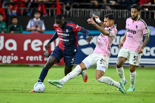 IPA89566247 - Paul Mendy of Cagliari Calcio during the Cagliari Calcio vs. Juventus FC Italian Serie A soccer match in Cagliari, Italy, on October 11, 2026  Copyright: xLuigixCanu IPAxSportx xx IPA89566247