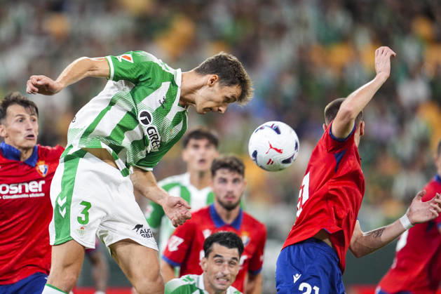 October 11, 2026, Sevilla, Sevilla, Spain: Diego Llorente of Real Betis Balompie in action during the Spanish league, LaLiga EA Sports, football match played between Real Betis and CA Osasuna at La Cartuja stadium on October 11, 2026, in Sevilla, Spain. Real Betis V CA Osasuna - LaLiga EA Sports  - ZUMAa181 20261011_zaa_a181_328 Copyright: xJoaquinxCorcherox