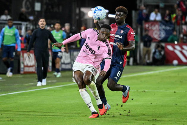 IPA89567053 - Jhon Lucumi of Juventus FC during the Cagliari Calcio vs. Juventus FC Italian Serie A soccer match in Cagliari, Italy, on October 11, 2026  Copyright: xLuigixCanu IPAxSportx xx IPA89567053