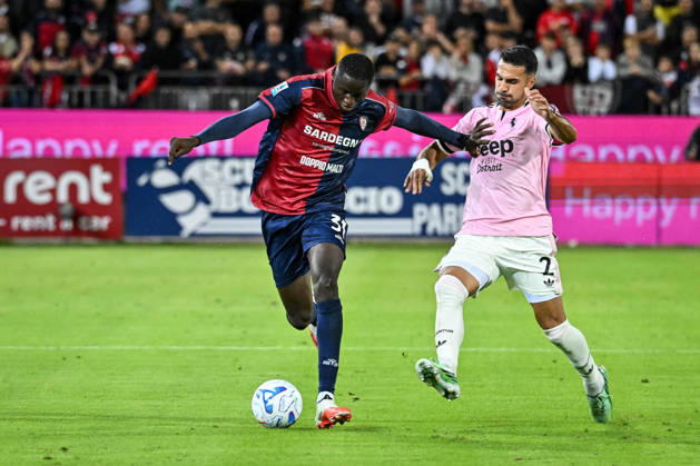 IPA89567034 - Paul Mendy of Cagliari Calcio during the Cagliari Calcio vs. Juventus FC Italian Serie A soccer match in Cagliari, Italy, on October 11, 2026  Copyright: xLuigixCanu IPAxSportx xx IPA89567034