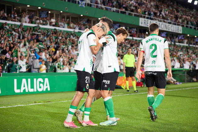October 11, 2026, Santander, Cantabria, Spain: Yassir Zabiri of Real Racing Club de Santander celebrates after scoring the team s first goal during the LaLiga EA Sports match between Real Racing Club de Santander and Valencia CF at Campos de de El Sardinero on October 11, 2026, in Santander, Spain. Real Racing Club De Santander V Valencia CF - LaLiga EA Sports  - ZUMAa181 20261011_zaa_a181_354 Copyright: xRicardoxLarreinax