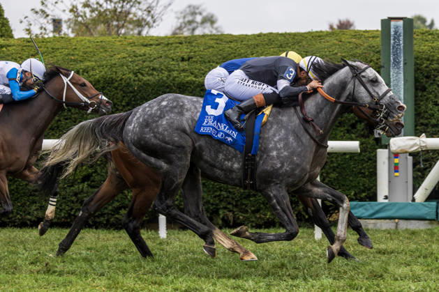 October 11, 2026, USA: Time to Dazzle (3) ridden by Irad Ortiz Jr. wins the Franklin Stakes at Keeneland Race Course in Lexington, Kentucky on October 11, 2026. Eclipse Sportswire CSM HORSE RACING 2026: Franklin Stakes Day Keeneland OCT 11  - ZUMAcs17 20261011_faf_cs17_008 Copyright: xCaseyxLaughterx
