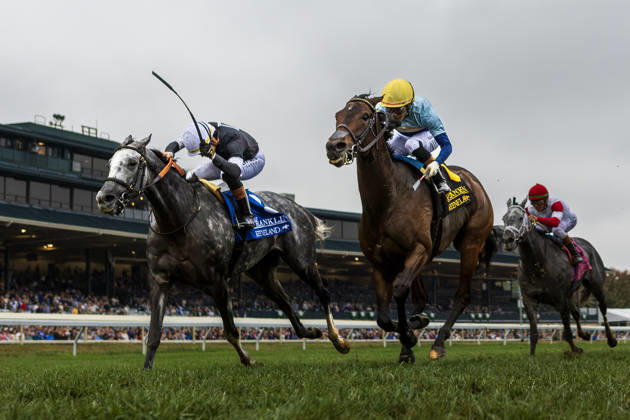 HORSE RACING 2026: Franklin Stakes Day Keeneland OCT 11 October 11, 2026, USA: Time to Dazzle (3) ridden by Irad Ortiz Jr. wins the Franklin Stakes at Keeneland Race Course in Lexington, Kentucky on October 11, 2026. Casey Laughter Eclipse Sportswire CSM(Credit Image: Â Casey Laughter Cal Media) USA EDITORIAL USE ONLY Copyright: xx ZUMA-20261011_faf_cs17_005.jpg CaseyxLaughterx csmphotothree533544