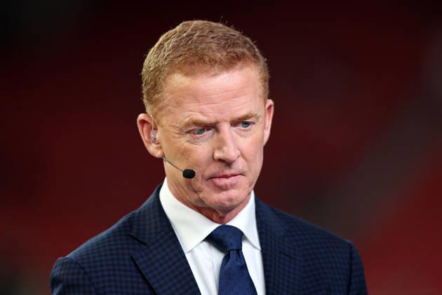 ATLANTA, GA - OCTOBER 11: Jason Garrett before the Sunday evening NFL, American Football Herren, USA game between the Atlanta Falcons and the Baltimore Ravens on October 11, 2026 at the Mercedes-Benz Stadium in Atlanta, Georgia. (Photo by David J. Griffin Icon Sportswire) NFL: OCT 11 Ravens at Falcons EDITORIAL USE ONLY Icon95326101112