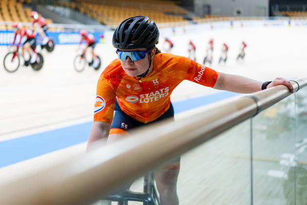 2026 Tissot UCI Track World Championships Picture by Alex Whitehead SWpix.com - 12 10 2026 - Cycling - 2026 Tissot UCI Track World Championships - Chongming Shanghai Velodrome, Shanghai, China - Training - Steffie Van Der Peet of the Netherlands Shanghai Chongming Shanghai Velodrome China Copyright: x xSWpix.comx(t axPhotographyxHubxLtd)xAlexxWhitehead SWpix.comx SWP-3030-24747