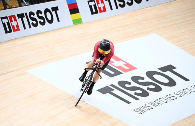 Tissot UCI 2026 Track World Championships Picture by Simon Wilkinson SWpix.com - 12 10 2026 - Track cycling, Rad, Radsport, Bahnrad, Bahn - Tissot UCI 2026 Track World Championships - Chongming- Shanghai Velodrome, Shanghai, China - track training , practice, previews - Latvia Chongming, Shanghai China Copyright: x xSWpix.comx(t axPhotographyxHubxLtd)xSimonxWilkinson SWpix.comx SWP-3030-24753