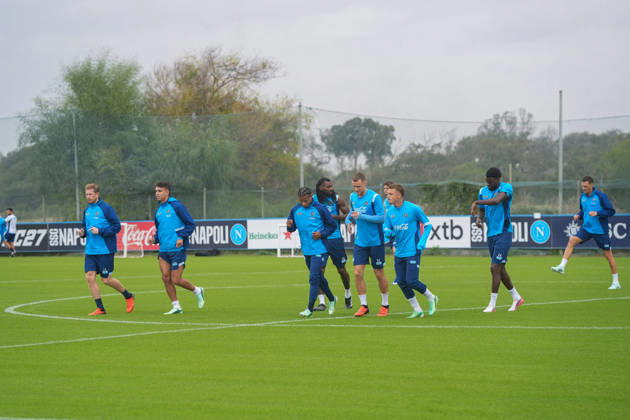 October 12, 2026, Castelvolturno, Campania, ITALIA: Noa Lang of SSC Napoli During the pre-match training session for the Champions League game between Villarreal and Napoli at Castelvolturno on October 12, 2026. Castelvolturno ITALIA - ZUMAs236 20261012_aap_s236_008 Copyright: xFabioxSassox