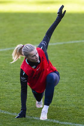 Soccer, training with the Norwegian women s national team in Oslo, Norway 20261012 Ada Stolsmo Hegerberg during a training session with Norway s women s national soccer team at Ullevaal Stadium ahead of the match against Romania. Photo: Fredrik Varfjell, NTB, Oslo, Norway. EDITORIAL USE ONLY. RESTRICTED USE FOR BETTING COMPANIES.  Copyright: xFredrikxVarfjellx xNTBx