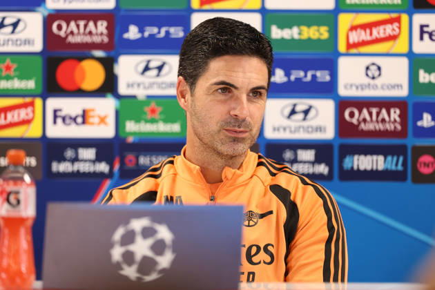 Arsenal Training & Media Conference, Champions League Arsenal Manager, Mikel Arteta during the Arsenal media conference at the Arsenal FC Training Centre, ahead of UEFA Champions League Matchday 2 v Lille, London Colney, England on 12 October 2026 Credit: Tiego Grenho Every Second Media Editorial use only. All images are copyright Every Second Media Limited. No images may be reproduced without prior permission. Copyright: xIMAGO EveryxSecondxMediax ESM-2214-0053 TiegoxGrenhox xEveryxSecondxMediax
