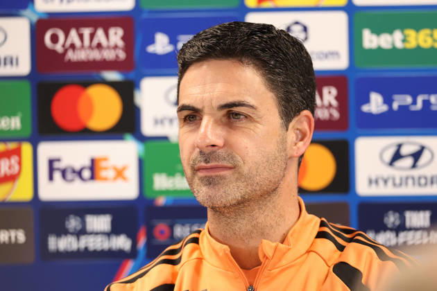 Arsenal Training & Media Conference, Champions League Arsenal Manager, Mikel Arteta during the Arsenal media conference at the Arsenal FC Training Centre, ahead of UEFA Champions League Matchday 2 v Lille, London Colney, England on 12 October 2026 Credit: Tiego Grenho Every Second Media Editorial use only. All images are copyright Every Second Media Limited. No images may be reproduced without prior permission. Copyright: xIMAGO EveryxSecondxMediax ESM-2214-0055 TiegoxGrenhox xEveryxSecondxMediax