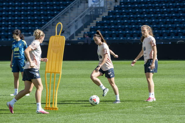 October 12, 2026, Chester, Pennsylvania, United States: SpainÃ¢â‚¬â ¢s national team, Nationalteam ¢â‚¬â ¢s players in action during training before SpainÃ¢â‚¬â ¢s match against the US WomenÃ¢â‚¬â ¢s national team at Subaru Park in Chester PA Chester United States - ZUMArf1_ 20261012_zaf_rf1_024 Copyright: xRickyxFitchettx