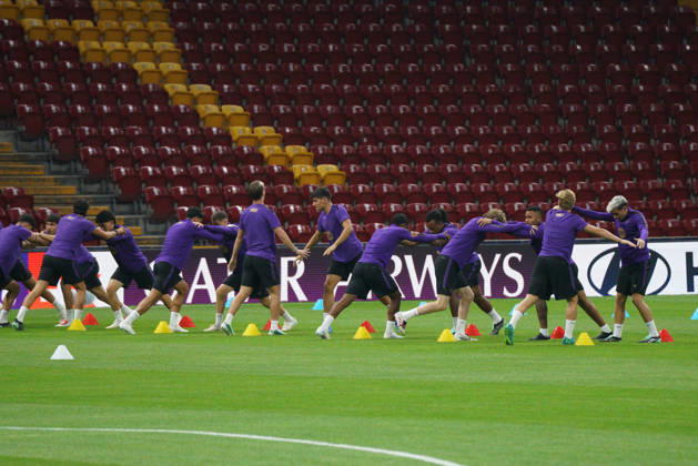 October 12, 2026, Sariyer, Istanbul, Turkey: FC Barcelona, Barca players during the training day of FC Barcelona ahead the UEFA Champions League second round, football match against Galatasaray at RAMS Park Stadium in Istanbul, Turkey on October 12, 2026. Sariyer Turkey - ZUMAu194 20261012_zip_u194_025 Copyright: xTolgaxUluturkx
