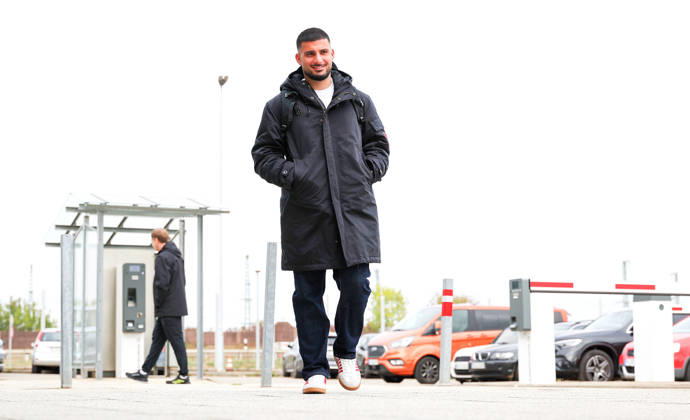 13.10.2026, Stuttgart, Fußball UEFA Champions League, Saison 2026-2027, VfB Stuttgart fliegt nach Bratislava, Abflug, Deniz Undav