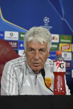 SOCCER - UEFA Champions League - AS Roma - press conference, PK, Pressekonferenz Photo by IPA ABACAPRESS.COM89631945 - Gian Piero Gasperini, head coach of AS Roma, during the 2026–2027 UEFA Champions League match between AS Roma and Real Madrid, at the press conference and pre-match training session at the Trigoria Training Center on October 13, 2026, in Rome, Rome. During the AS Roma press conference for the UEFA Champions League soccer match in Rome, Italy, on October 13, 2026 Roma Italy  Copyright: xIPAxSport ABACAx
