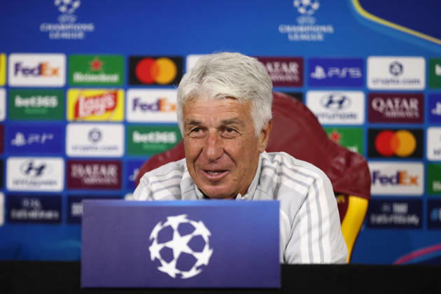 SOCCER - UEFA Champions League - AS Roma - press conference, PK, Pressekonferenz Photo by IPA ABACAPRESS.COM89631946 - October 13, 2026 Champions League: Gasperini and Malen Press Conference Training Sessions In the photo: Gasperini (Photo by Gino Mancini) Roma Italy  Copyright: xIPAxSport ABACAx