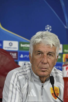SOCCER - UEFA Champions League - AS Roma - press conference, PK, Pressekonferenz Photo by IPA ABACAPRESS.COM89631942 - Gian Piero Gasperini, head coach of AS Roma, during the 2026–2027 UEFA Champions League match between AS Roma and Real Madrid, at the press conference and pre-match training session at the Trigoria Training Center on October 13, 2026, in Rome, Rome. During the AS Roma press conference for the UEFA Champions League soccer match in Rome, Italy, on October 13, 2026 Roma Italy  Copyright: xIPAxSport ABACAx