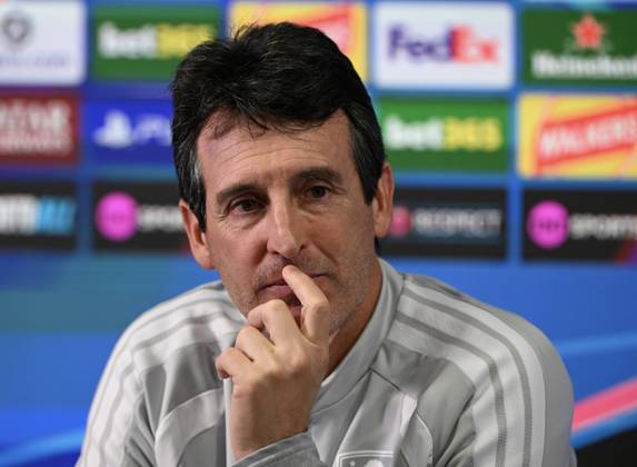 Aston Villa v Fenerbahce - UEFA Champions League TAMWORTH, UNITED KINGDOM - OCTOBER 13: Head coach of Aston Villa Unai Emery holds a press conference, PK, Pressekonferenz ahead of the UEFA Champions League second matchday against Fenerbahce at the Bodymoor Heath Training Ground, in Tamworth, United Kingdom on October 13, 2026. Rasid Necati Aslim Anadolu Tamworth United Kingdom. Editorial use only. Please get in touch for any other usage.  Copyright: x2026xAnadoluxRasidxNecatixAslimx