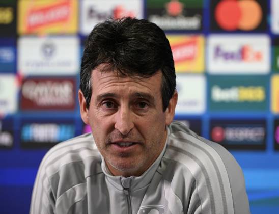 Aston Villa v Fenerbahce - UEFA Champions League TAMWORTH, UNITED KINGDOM - OCTOBER 13: Head coach of Aston Villa Unai Emery holds a press conference, PK, Pressekonferenz ahead of the UEFA Champions League second matchday against Fenerbahce at the Bodymoor Heath Training Ground, in Tamworth, United Kingdom on October 13, 2026. Rasid Necati Aslim Anadolu Tamworth United Kingdom. Editorial use only. Please get in touch for any other usage.  Copyright: x2026xAnadoluxRasidxNecatixAslimx
