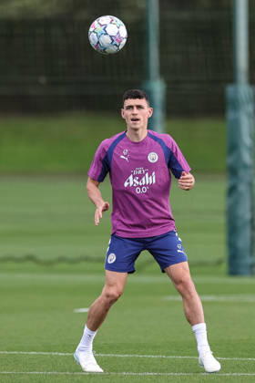 UEFA Champions League press conference, PK, Pressekonferenz and open training Matchday 2 of 8 Manchester City v Paris Saint-Germain Phil Foden of Manchester City in the training session during the UEFA Champions League press conference and open training Matchday 2 of 8 Manchester City vs Paris Saint-Germain at City Football Academy, Manchester, United Kingdom on 13 October 2026 (Photo by Mark Cosgrove News Images) Manchester City Football Academy Greater Manchester United, ManU Kingdom Copyright: xMarkxCosgrove NewsxImagesx