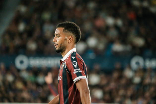 ESP: LaLiga EA Sports UD Levante v Sevilla FC Jeremy Toljan of Levante during LaLiga EA Sports, between UD Levante v Sevilla CF played at Ciudad de Valencia Stadium in Valencia on October 12, 2026 in Spain; Valencia Spain Futbol Copyright: xAgenciaxLOFx