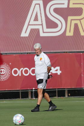 SOCCER - UEFA Champions League - AS Roma - press conference, PK, Pressekonferenz Photo by IPA ABACAPRESS.COM89637370 - October 13, 2026 Champions League: Gasperini and Malen Press Conference Training Sessions In the photo: Gasperini (Photo by Gino Mancini) Roma Italy  Copyright: xIPAxSport ABACAx