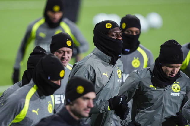 Soccer, Champions League 2026–2027, Bodo Glimt, Borussia Dortmund, Bodo, October 13, 2026: Borussia Dortmund trains at Aspmyra Stadium, the day of the Champions League soccer match between Bodo Glimt and Borussia Dortmund. Photo: Terje Pedersen, NTB, Bodo, Norway. EDITORIAL USE ONLY. RESTRICTED USE FOR BETTING COMPANIES. Copyright: xTerjexPedersenx xNTBx
