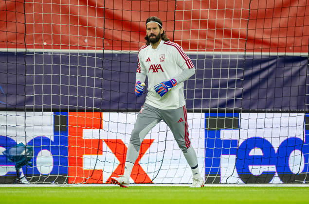 Football - UEFA Champions League - LASK v Liverpool FC - MD-1 LINZ, AUSTRIA - Tuesday, October 13, 2026: Liverpool s goalkeeper Alisson Becker during a training session ahead of the UEFA Champions League 2026 27 League Phase MD2 match between LASK and Liverpool FC at the Oberösterreich Arena. (Photo by David Rawcliffe Propaganda) LINZ Oberösterreich Arena UPPER AUSTRIA AUSTRIA  Copyright: xDavidxRawcliffex P2026-10-13-LASK_Liverpool_MD-1_Training-32