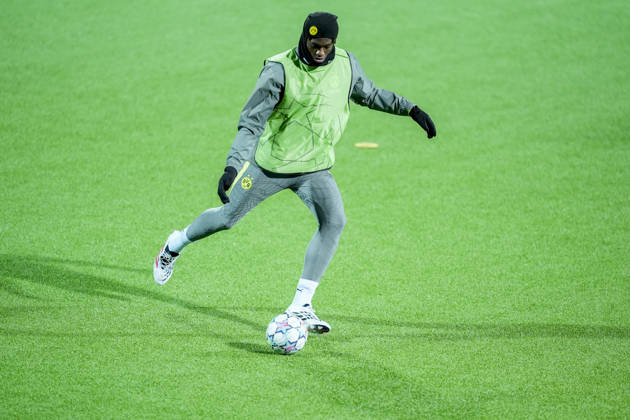 Champions League Bodo Glimt Borussia Dortmund Bodo 20261013 Borussia Dortmund trains at Aspmyra Stadium on the day of the Champions League soccer match between Bodo Glimt and Borussia Dortmund. Photo: Terje Pedersen, NTB, Bodo, Norway. EDITORIAL USE ONLY. RESTRICTED USE FOR BETTING COMPANIES.  Copyright: xTerjexPedersenx xNTBx