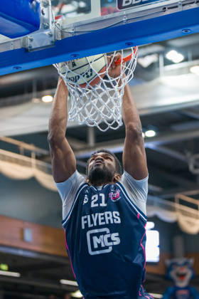 Marcus Delpeche (Bristol, 21), Syntainics MBC vs. Bristol Flyers, European North Basketball League, ENBL, 2026 27, Deutschland, Großbritannien, 13.10.2026 Weissenfels Stadthalle Sachsen-Anhalt Deutschland