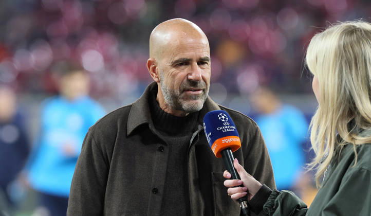 RB Leipzig - PSV Eindhoven Champions League Leipzig, 13.10.2026, Red Bull Arena, Fussball, UEFA Champions League , Gruppenphase, 2.Spieltag, RB Leipzig vs. PSV Eindhoven , Im Bild: Trainer Peter Bosz, PSV Eindhoven , Nur zur redaktionellen Nutzung. Only editorial use. , UEFA regulations prohibit any use of photographs as image sequences and or quasi-video. ,