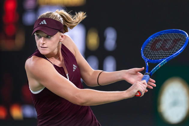 October 13, 2026, Wuhan, Hubei, China: American tennis player Ashlyn Krueger, seen in action during the Wuhan Open final match played at the Optics Valley International Tennis Center against Chinese tennis player Shuai Zhang (Not in picture) in Wuhan. Ashlyn Krueger defeated Shuai Zhang with a score of 6-3, 6-0. 2026 WTA, Tennis Damen Wuhan Open: Ashlyn Krueger - Shuai Zhang In Wuhan, China - 13 Oct 2026  - ZUMAs197 20261013_aaa_s197_165 Copyright: xRenxYongx