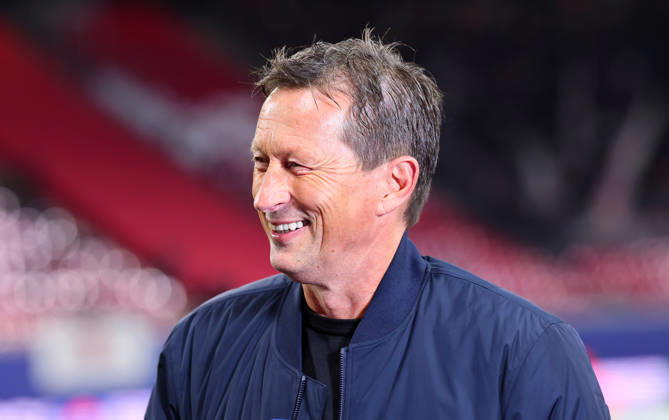 RB Leipzig - PSV Eindhoven Champions League Leipzig, 13.10.2026, Red Bull Arena, UEFA Champions League , RBLeipzig (GER) vs. PSV Eindhoven (NED) , Im Bild: Roger Schmidt (Head of Red Bull Global Soccer),