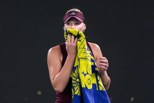 October 13, 2026, Wuhan, Hubei, China: American tennis player Ashlyn Krueger, seen during the Wuhan Open final match played at the Optics Valley International Tennis Center against Chinese tennis player Shuai Zhang (Not in picture) in Wuhan. Ashlyn Krueger defeated Shuai Zhang with a score of 6-3, 6-0. 2026 WTA, Tennis Damen Wuhan Open: Ashlyn Krueger - Shuai Zhang In Wuhan, China - 13 Oct 2026  - ZUMAs197 20261013_aaa_s197_179 Copyright: xRenxYongx