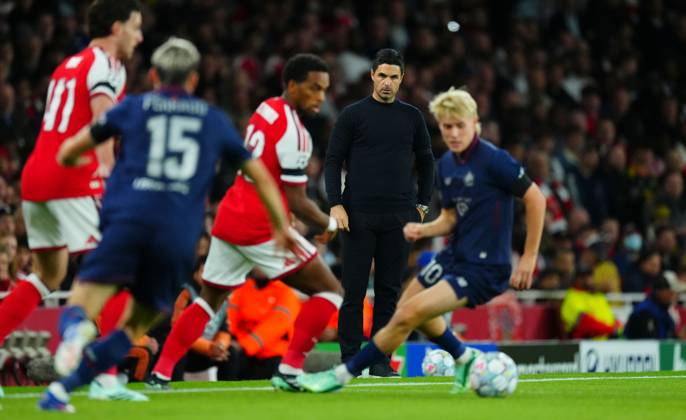 Arsenal Manager Mikel Arteta Arsenal v Lille, UEFA Champions League, Football, Emirates Stadium, London, UK - 13 Oct 2026London Emirates Stadium United Kingdom  Copyright: xJavierxGarcia Shutterstockx 17213973q