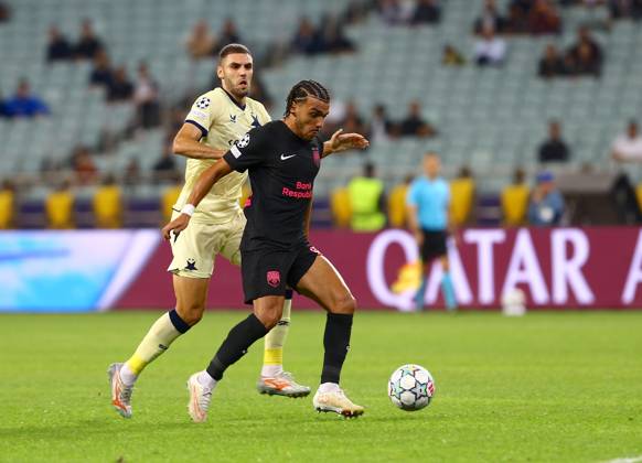 Sabah FK v Slavia Prague - UEFA Champions League BAKU, AZERBAIJAN - OCTOBER 13 : Players in action during the UEFA Champions League match day two between Sabah FK and Slavia Prague at Olympic Stadium in Baku, Azerbaijan on October 13, 2026. Resul Rehimov Anadolu Baku Azerbaijan. Editorial use only. Please get in touch for any other usage.  Copyright: x2026xAnadoluxResulxRehimovx