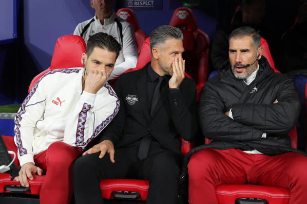 13.10.2026, xtgx, Fussball, UEFA Champions League, RB Leipzig - PSV Eindhoven, v.l. Trainer Coach Martin Demichelis (RB Leipzig) (DFL DFB REGULATIONS PROHIBIT ANY USE OF PHOTOGRAPHS as IMAGE SEQUENCES and or QUASI-VIDEO) Leipzig