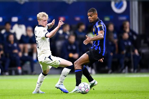 Inter Milan v Club Brugge - UEFA Champions League MILAN, ITALY - OCTOBER 13 : Seys Joaquim defender of Club Brugge in action during the UEFA Champions League 2026 27 League Phase matchday 2 match between Inter Milan and Club Brugge on October 13, 2026 in Milan, Italy, 13 10 2026 Milan Italy  Copyright: xTomasxSiskx