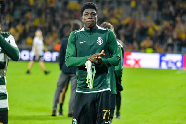 FOOTBALL : RC Lens vs Sporting Club Portugal - Ligue des Champions - Phase de Ligue - Journée 2 - 13 10 2026 Issa Doumbia (Sporting Club Portugal) LensFrance  Copyright: xBaptistexAutissierx