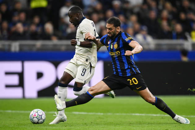 Ec Milano 13 10 2026 - Champions League Inter-Brugge foto Emanuele Comincini Image nella foto: Carlos Forbs-Hakan Calhanoglu 