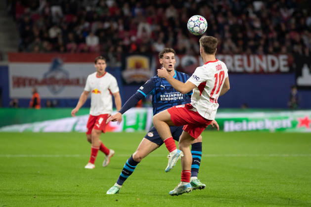 UEFA Champions League: RB Leipzig vs. PSV Eindhoven, 13.10.26 Ruben van Bommel (7, PSV Eindhoven). Fußball, UEFA Champions League, Saison 2026 2027: RB Leipzig vs. PSV Eindhoven am 13.10.2026 in der Red Bull Arena, Leipzig. Copyright: xBEAUTIFULxSPORTS JanxKaeferx