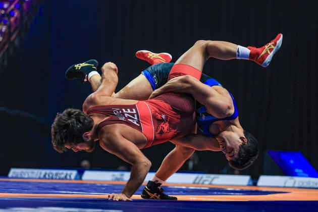 U23 World Championships 60kg GR - Aibek Aitbekov (KAZ) df. Elmir Aliyev (AZE)
