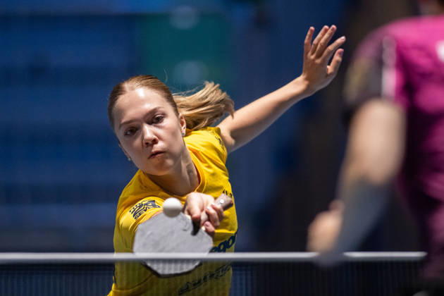 261014 Christina Källberg of Sweden during day 4 of the European Table tennis, Tischtennis Championship on October 14, 2026 in Ljubljana. Photo: Martin Metelko BILDBYRÅN COP 362 ME0001 bordtennis table tennis pingis 2026 european table tennis championship bordtennis-em em 4 bbeng Copyright: MARTINxMETELKO BB261014BB376