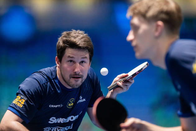 261014 Kristian Karlsson of Sweden during day 4 of the European Table tennis, Tischtennis Championship on October 14, 2026 in Ljubljana. Photo: Martin Metelko BILDBYRÅN COP 362 ME0001 bordtennis table tennis pingis 2026 european table tennis championship bordtennis-em em 4 bbeng Copyright: MARTINxMETELKO BB261014BB384