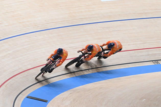 14-10-2026 World Championships Elite Track; Giornata 01; 2026, Olanda; Hoogland, Jeffrey; Lavreysen, Harrie; Van Den Berg, Roy; Shanghai - Velodromo; 